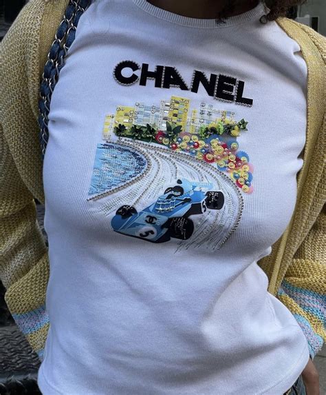 chanel t-shirt women's|pre owned chanel shirts.